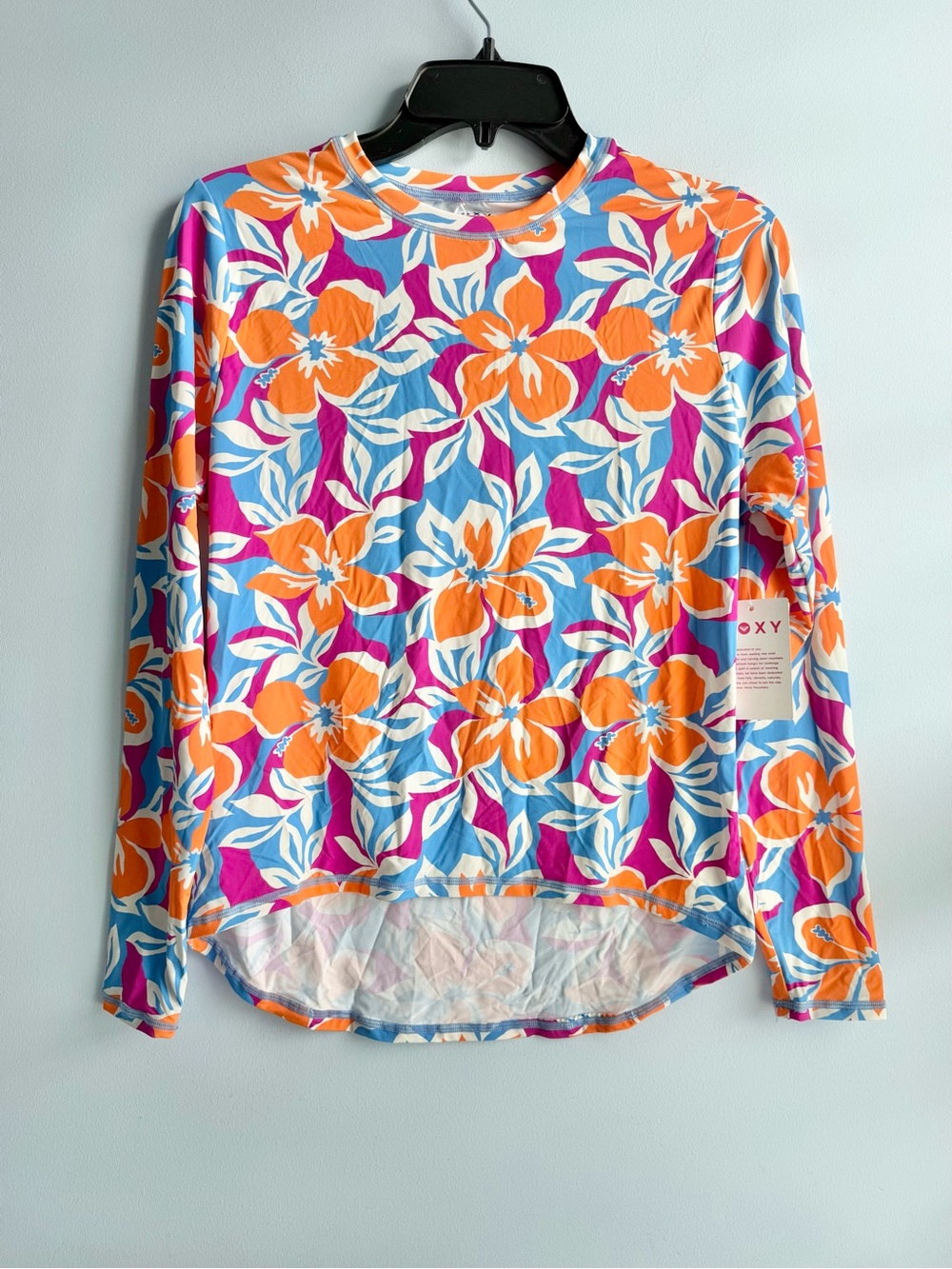 Roxy Women’s Multicolor Topanga Canyon Sea Skipping Rashguard Size Medium